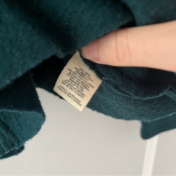 Anthropologie Sleeping on Snow Teal Cardigan with Felt Floral Design - Picture 3 of 3